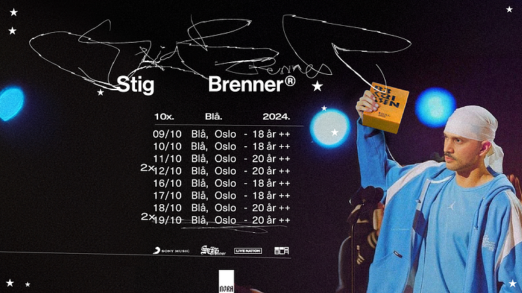 STIG BRENNER GJØR BLÅ x 10!