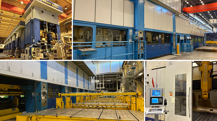 Machines from the closure of the SAAB Automobile/NEVS plant can be purchased directly from surplex.com. (© Surplex).