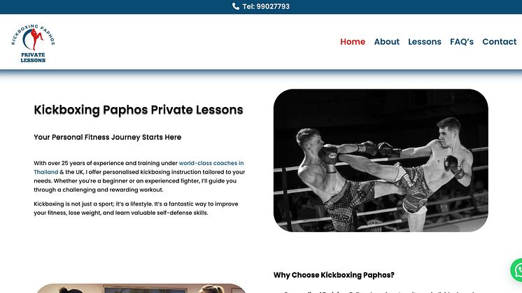 Private Kickboxing Lessons Paphos
