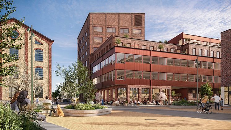 Visualisering av Posthornet i centrala Lund