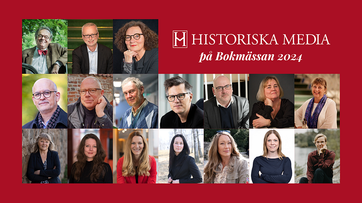 Historiska Medias författare på Bokmässan i Göteborg – hela programmet!
