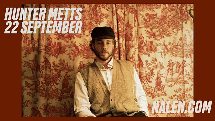 Singelaktuella Hunter Metts till Sverige med A Crater Wide Tour! 