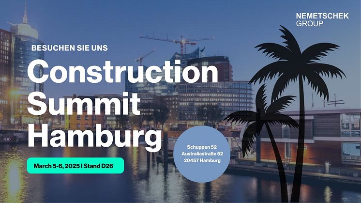 Nemetschek Group präsentiert mit sechs Marken auf dem Construction Summit 2025 in Hamburg