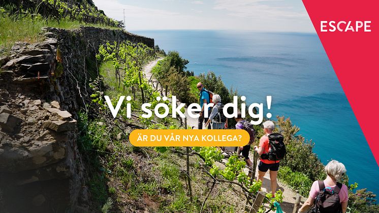 Ledig tjänst: Escape Travel söker ny reseproducent