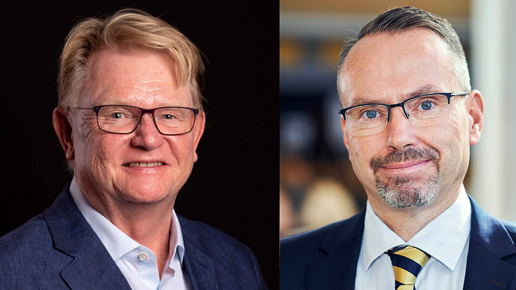 Från vänster Göran Engberg, kärnteknikexpert från Nordic Nuclear Energy AB och Magnus Genrup, professor i kraftverksteknik vid Lunds Universitet.