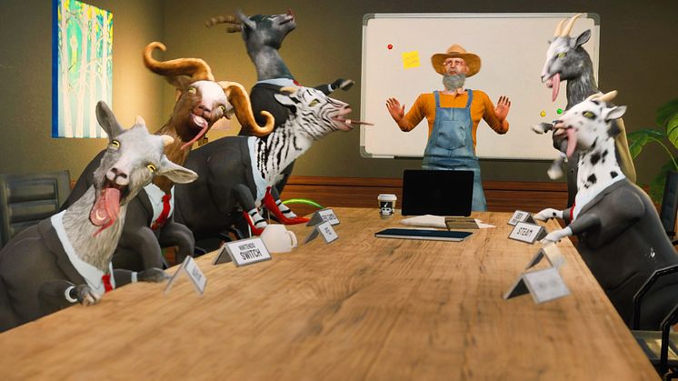 GOAT SIMULATOR 3 HEADS FOR PASTURES OLD, LAUNCHING ON PS4 AND XBOX ONE THIS MONTH