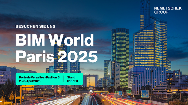 Nemetschek Group auf der BIM World 2025: Fokus auf Künstliche Intelligenz und Nachhaltigkeit