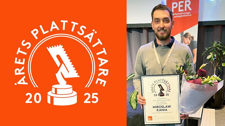 Årets plattsättare 2025 Miroslaw Kania, MF Kök och Badrum