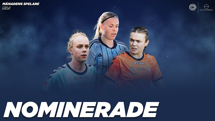Nominerade till Månadens Spelare i maj