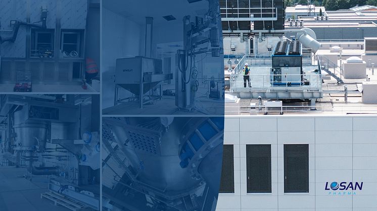 Erste Anlagen im neuen Fertigungsgebäude von Losan Pharma installiert