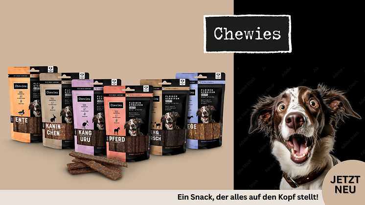 Chewies FLEISCHSTREIFEN SOFT - 95 % Fleisch für maximalen Genuss