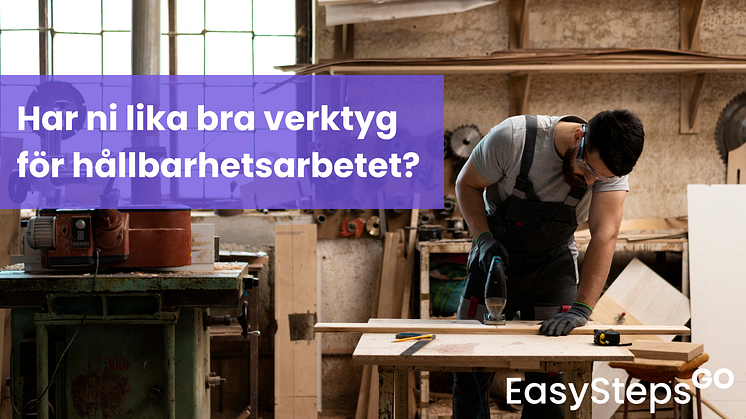 Företagen är specialister på deras egna produkter och har de rätta verktygen. Men verktygen för hållbarhetsarbetet har vi!