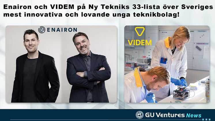 Enairon och VIDEM på Ny Tekniks 33-lista över Sveriges mest innovativa och lovande unga teknikbolag.jpg
