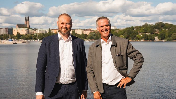 Daniel Persson, Chief HPC Officer på Gompute och Tomas Wanselius, vd på Advania Sverige.