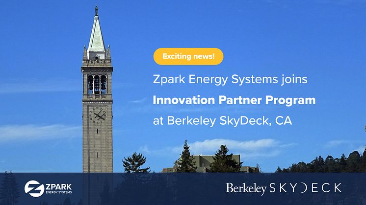 Zpark tar nästa steg internationellt genom SkyDeck Berkeleys Innovation Partner Program