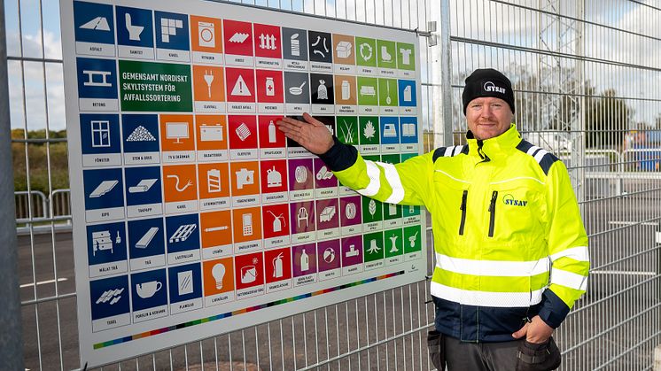 Nya symboler på Sysavs återvinningscentraler