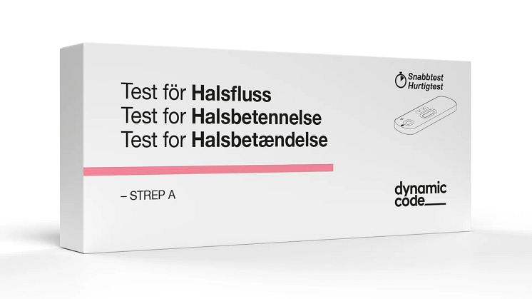 Dynamic Code lanserar snabbtest för halsfluss – ger snabbt svar och kontakt med vårdpartners