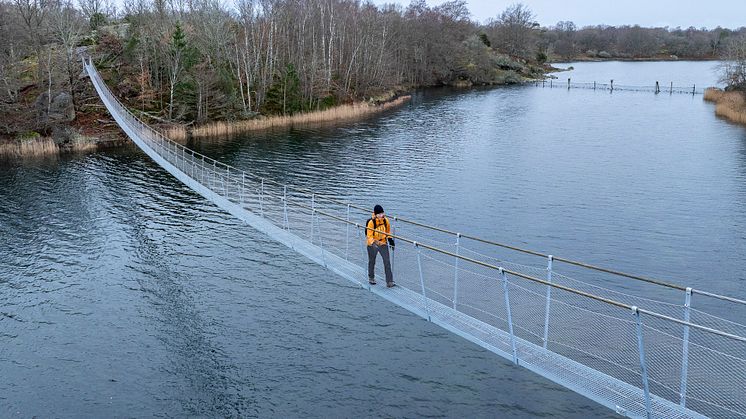 ny bro som bindersamman kustleden Eriksbergsleden i Blekinge.