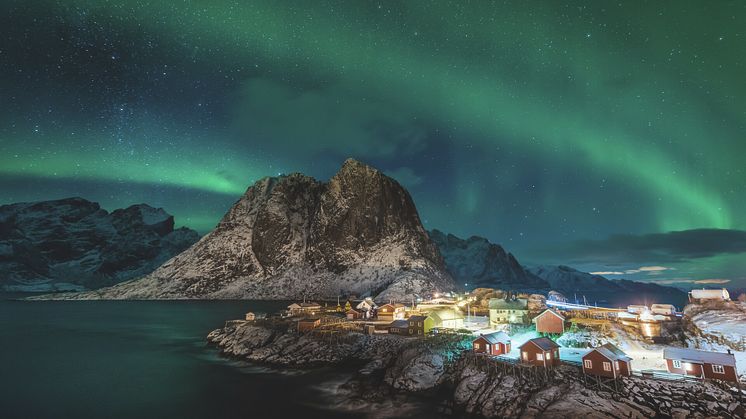 The Northern Lights above Lofoten, Norway. Photo: Stian Klo
