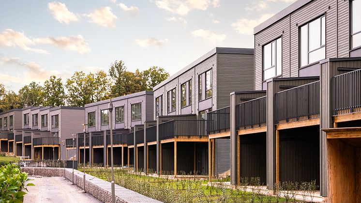 Brf Lärkgläntan avropat – moderna radhus i Lillhagsparken, Göteborg