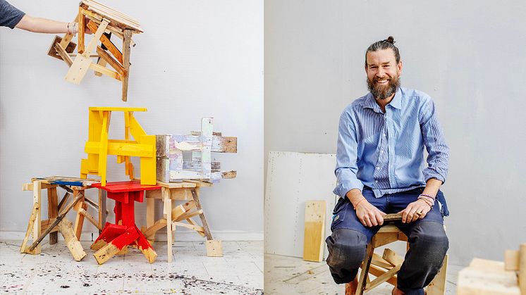 Finn Ahlgren – finsnickare, konstnär och möbeldesigner. Foto: Ylva Sundgren 