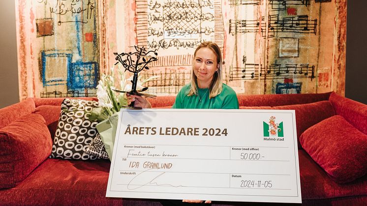 ✨ Grattis till Årets Ledare i Malmö stad 2024 – Ida Granlund! ✨