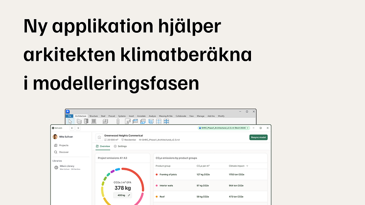 Bim.com lanserar Design App – klimatsmart arkitektur i Revit