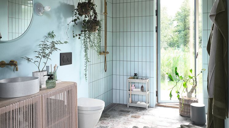 Un spațiu relaxant, în culori și materiale inspirate de natură 