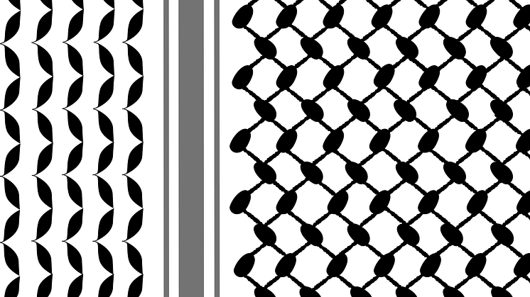 Keffiyeh - traditionell huvudbonad som blivit en palestinsk nationalsymbol..png