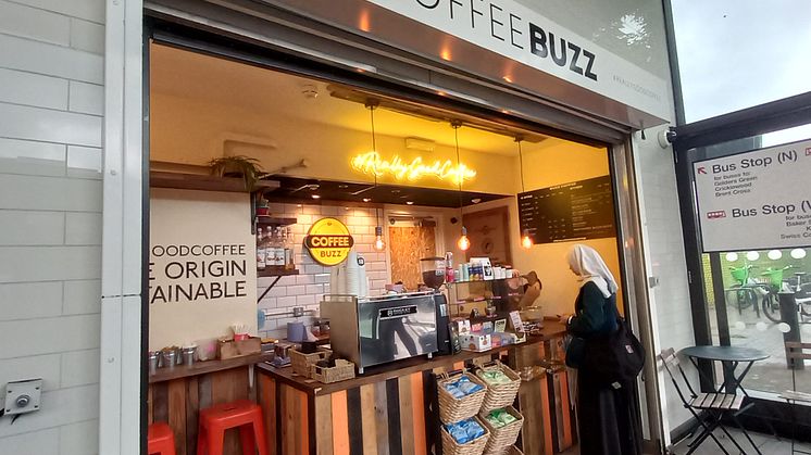Creating a buzz: Coffee Buzz at West Hampstead Thameslink is vying for the title of best UK station business in the World Cup Of Stations 2024 contest