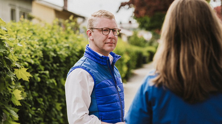 Kristoffer Tamsons (M) oppositionsledare och regionråd i Region Stockholm