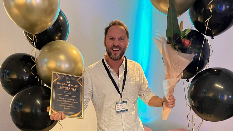 Vinnare Jasper Nordling (Bild tagen av ﻿Swedish Learning Association)