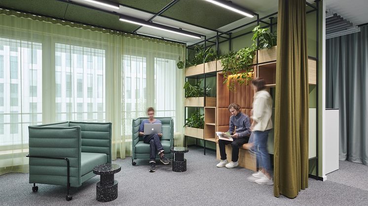 Die DGNB hat das Agile Office von ALLPLAN mit dem Platin-Zertifikat ausgezeichnet. Lediglich fünf Innenraumprojekte in Deutschland haben diese Auszeichnung bisher bekommen. Fotos: Joachim Grothus