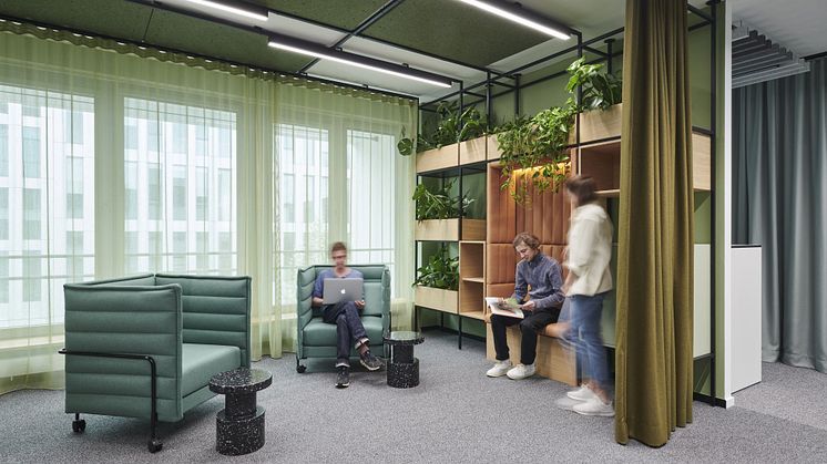 Die DGNB hat das Agile Office von ALLPLAN mit dem Platin-Zertifikat ausgezeichnet. Lediglich fünf Innenraumprojekte in Deutschland haben diese Auszeichnung bisher bekommen. Fotos: Joachim Grothus