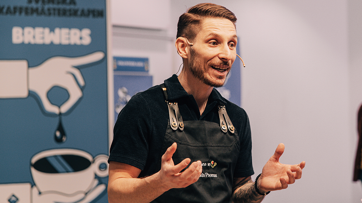 Trefaldig svensk mästare i Kaffe-SM – Lakis Psomas tar Beans in Cup till VM