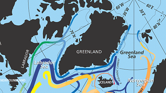 Cirkulationsmönster i Nordatlanten