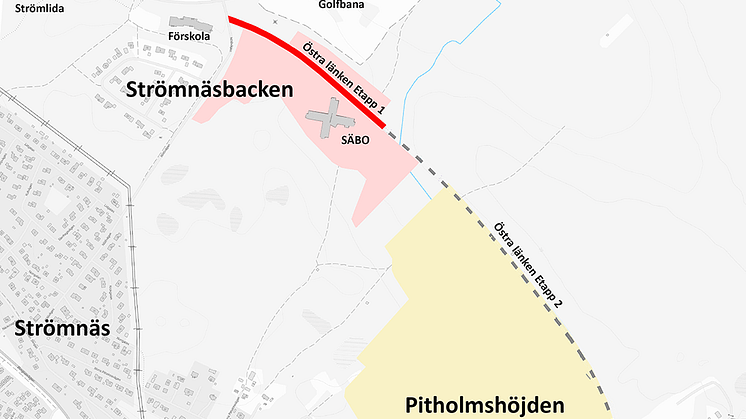 Infarten till det nya demensboendet är första etappen av en längre väg mellan Svartudden och Norra Pitholm.