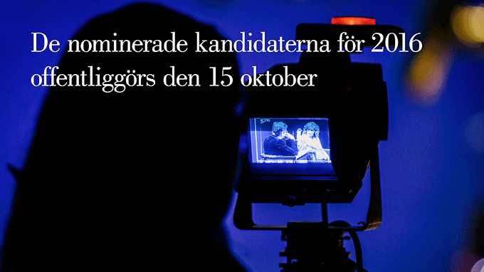 Nomineringarna till Litteraturpriset till Astrid Lindgrens minne 2016 offentliggörs den 15 oktober