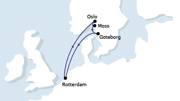 Ny fartygslinje till Holland och Norge