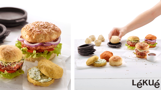 Silikonformar för de perfekta hamburgerbröden