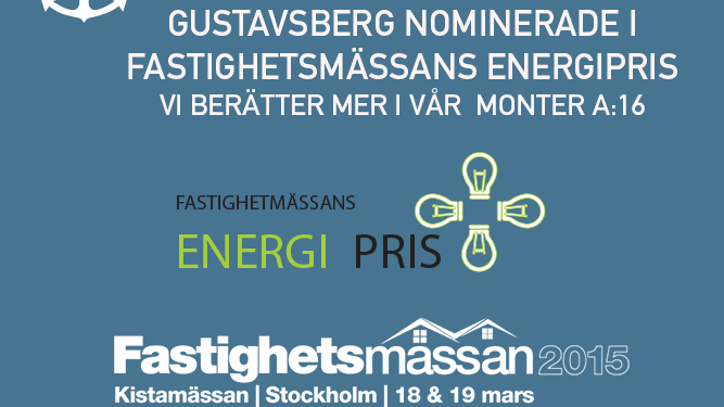 Gustavsberg nominerade till Fastighetsmässans energipris