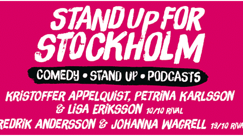 Fler prisbelönta svenska komiker till STAND UP FOR STOCKHOLM 