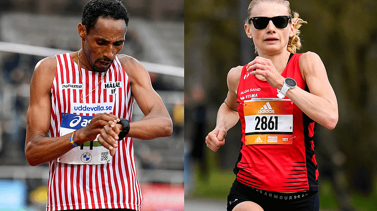 Samuel Tsegay och Hanna Lindholm är högst rankade av de svenska löparna inför adidas Stockholm Marathon 2022. Foto: DECA Text & Bild