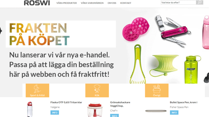Roswi lanserar ny e-handel/webbshop