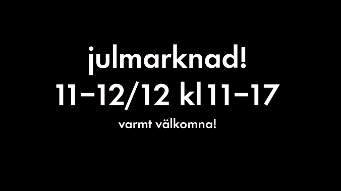 Beckmans Designhögskolas Julmarknad 11-12 december