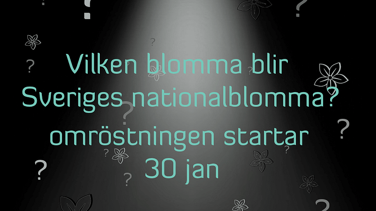 Dags att välja en nationalblomma!