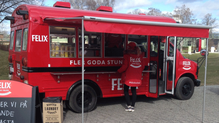 Felix Food Truck väcker uppmärksamhet på vägarna