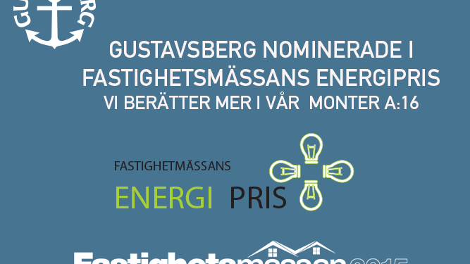 Gustavsberg nominerade till Fastighetsmässans energipris