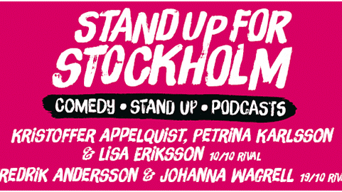 Fler prisbelönta svenska komiker till STAND UP FOR STOCKHOLM 
