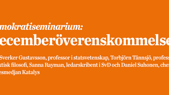 Demokratiseminarium om Decemberöverenskommelsen